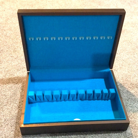 Vintage Dining Vintage Flatware Storage Chest Wooden Antitarnish